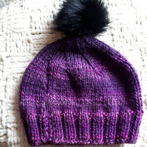 Hand knitted hat